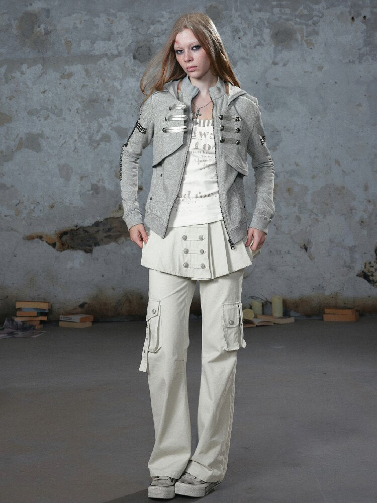Metallic Napoleon Hooded Jacket【s0000018101】