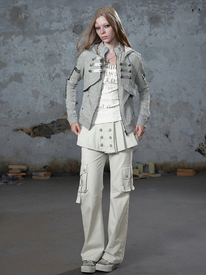 Metallic Napoleon Hooded Jacket【s0000018101】