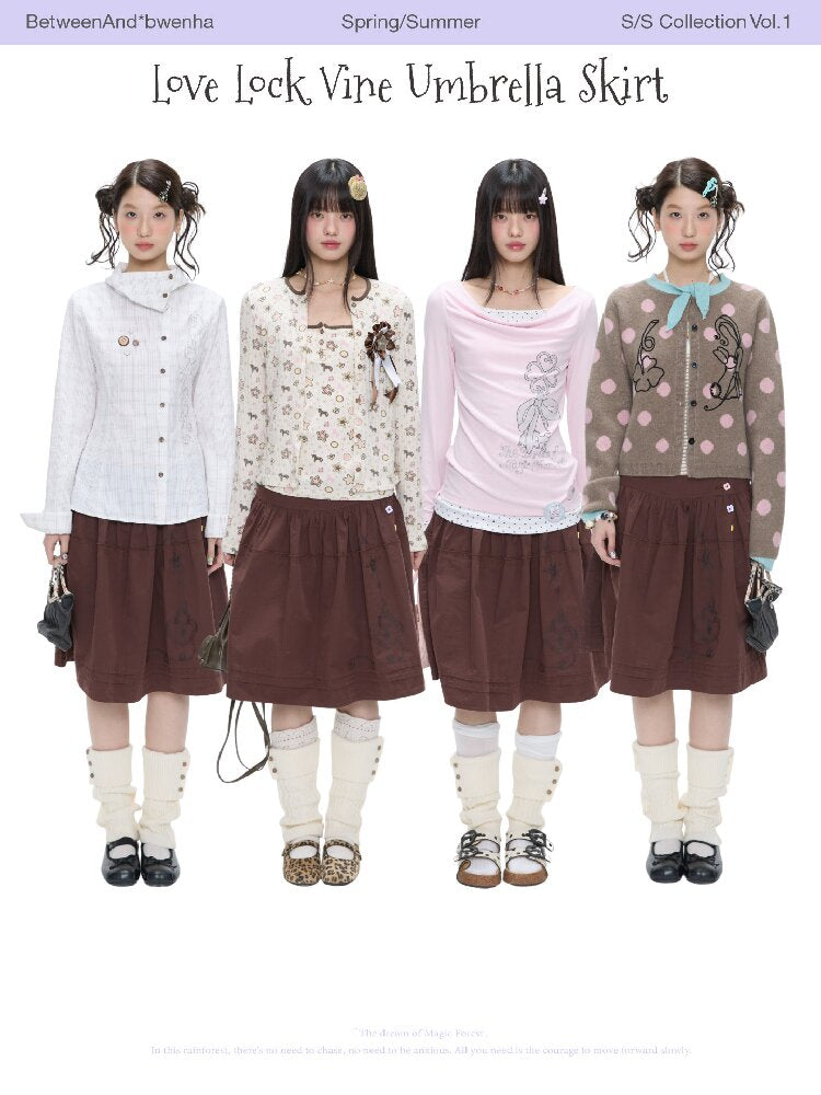Retro Love Lock Vine Short Skirt【s0000016375】