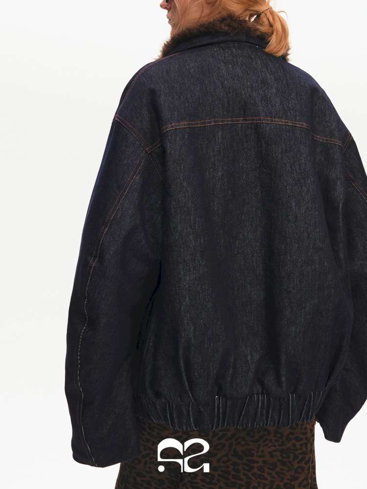 French Lamb Wool Cropped Jacket【s0000015056】