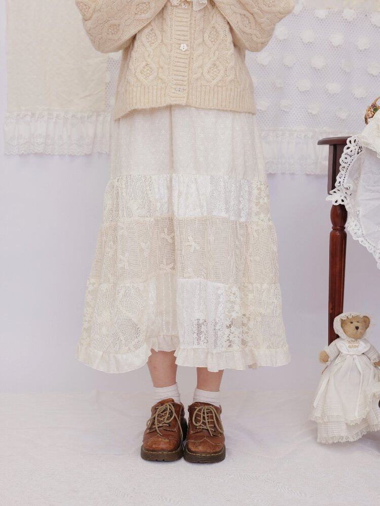 Lace Crochet Embroidered Skirt【s0000016507】