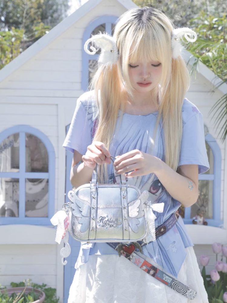 Angel wings multiple back double-sided pain bag【s0000012337】