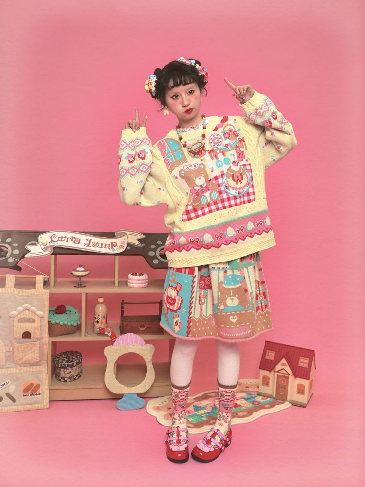 Knitted Pullover Sweater【s0000011326】