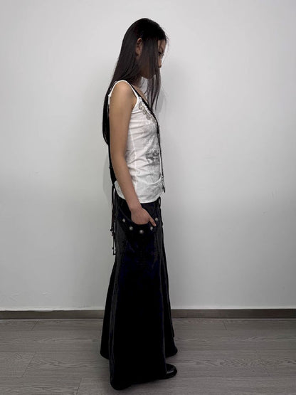 Backless Long Half Skirt【s0000012214】