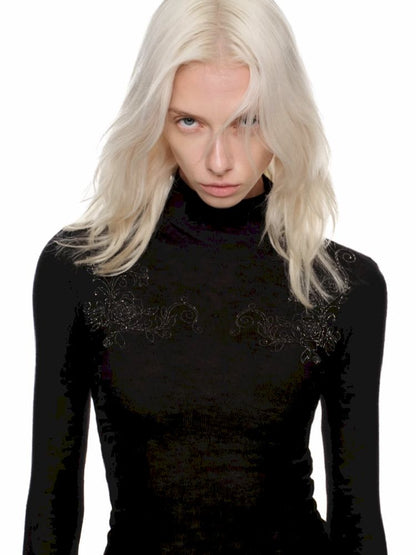 Knitted Turtleneck Bottom Shirt [S0000010645]