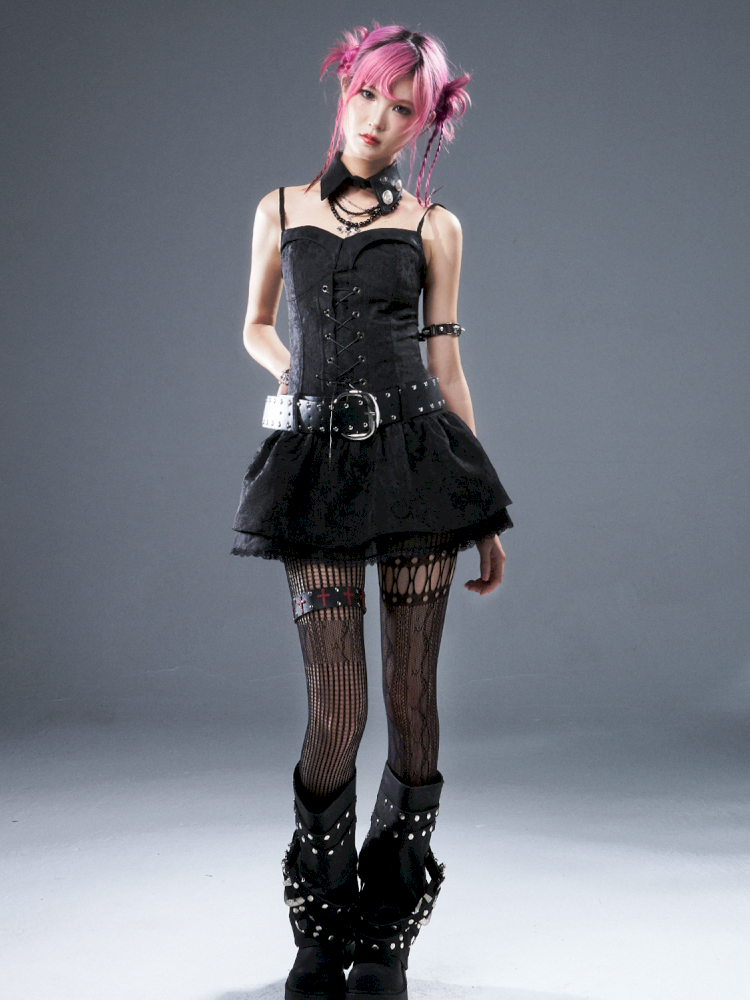 Tie-up Waist Strap Dress【s0000012943】