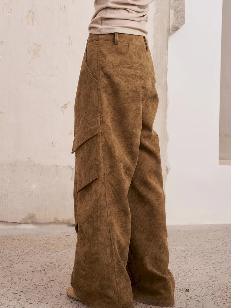 Pocket Structured Relaxed Straight-Leg Workwear Pants【s0000014071】