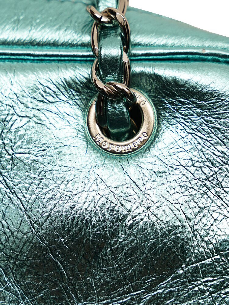 Cowhide Chain Lace Square Bag【s0000016414】