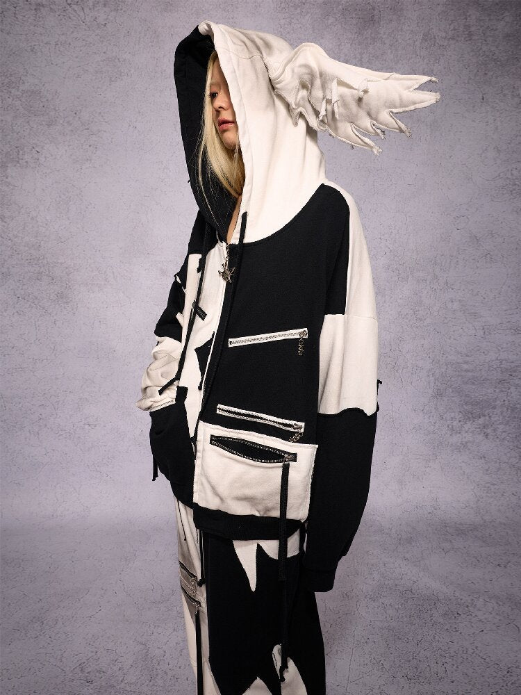 Color Block Zipper Sweatshirt【s0000019139】