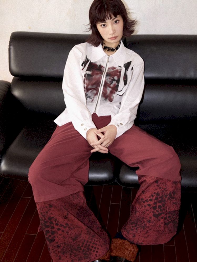 High Waisted Straight Leg Pants【s0000012270】