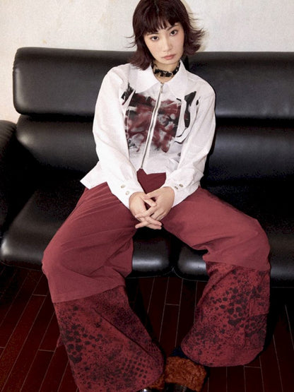 High Waisted Straight Leg Pants【s0000012270】