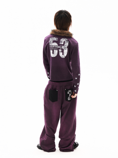 Washed Sprayed Skull Sweatpants【s0000018332】