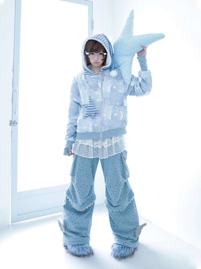 Blue Angel Wings Paratrooper Cargo Pants【s0000014692】