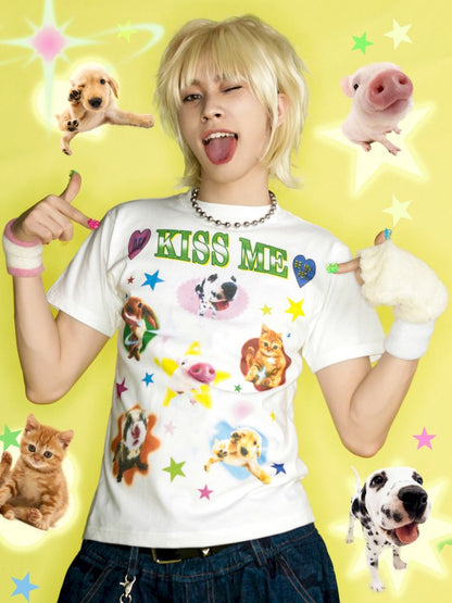 Positive shoulder thin T-shirt【s0000012458】