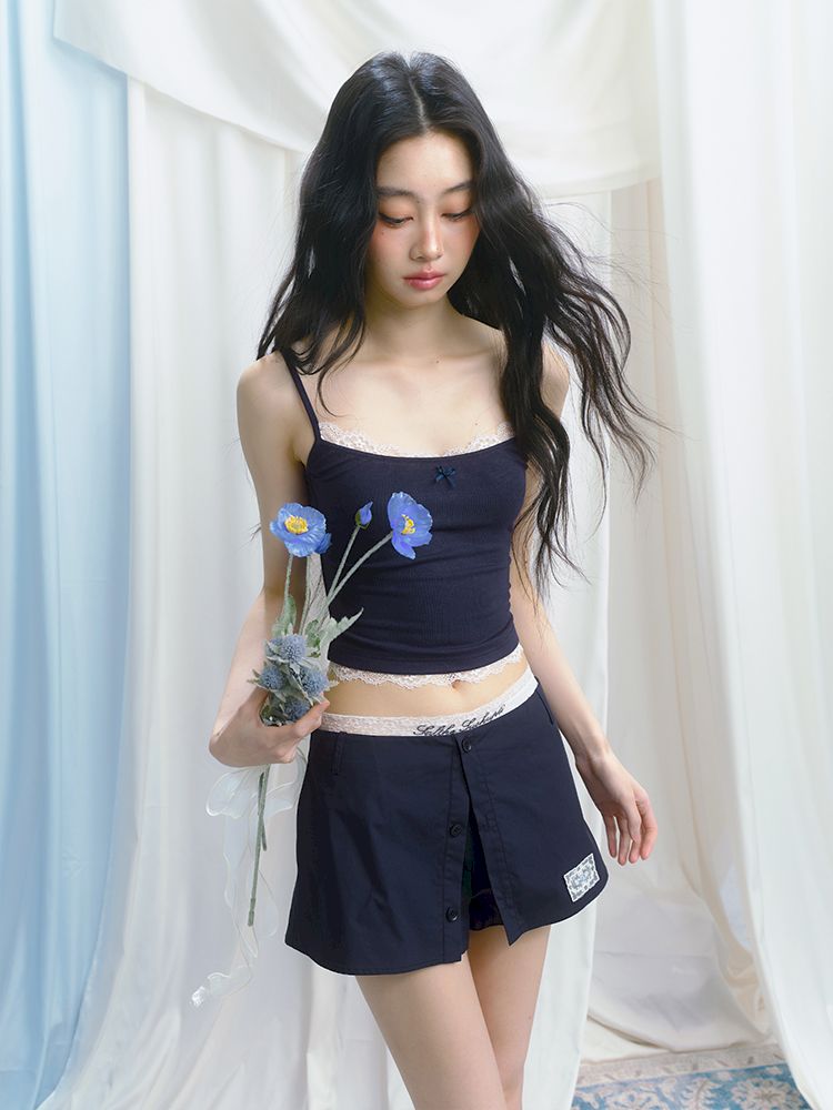 Slim inner suspenders two-piece suit【s0000012141】