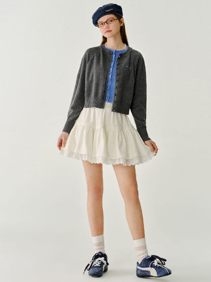 Short Solid Color Knit Sweater【s0000011966】