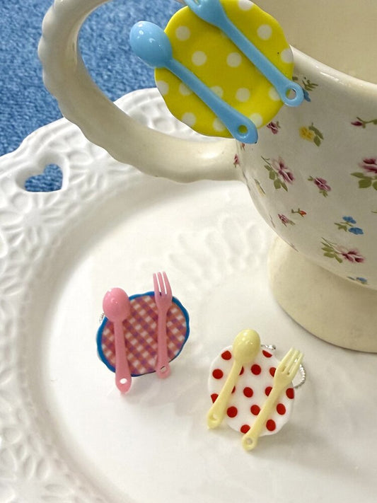 Tableware Star Ring Necklace【s0000015847】