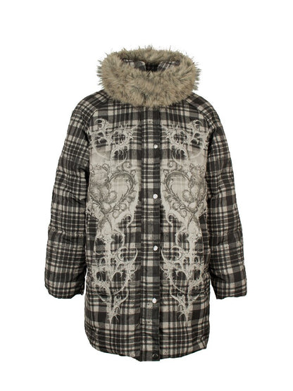Retro Plaid Bear Love Down Jacket【s0000018077】