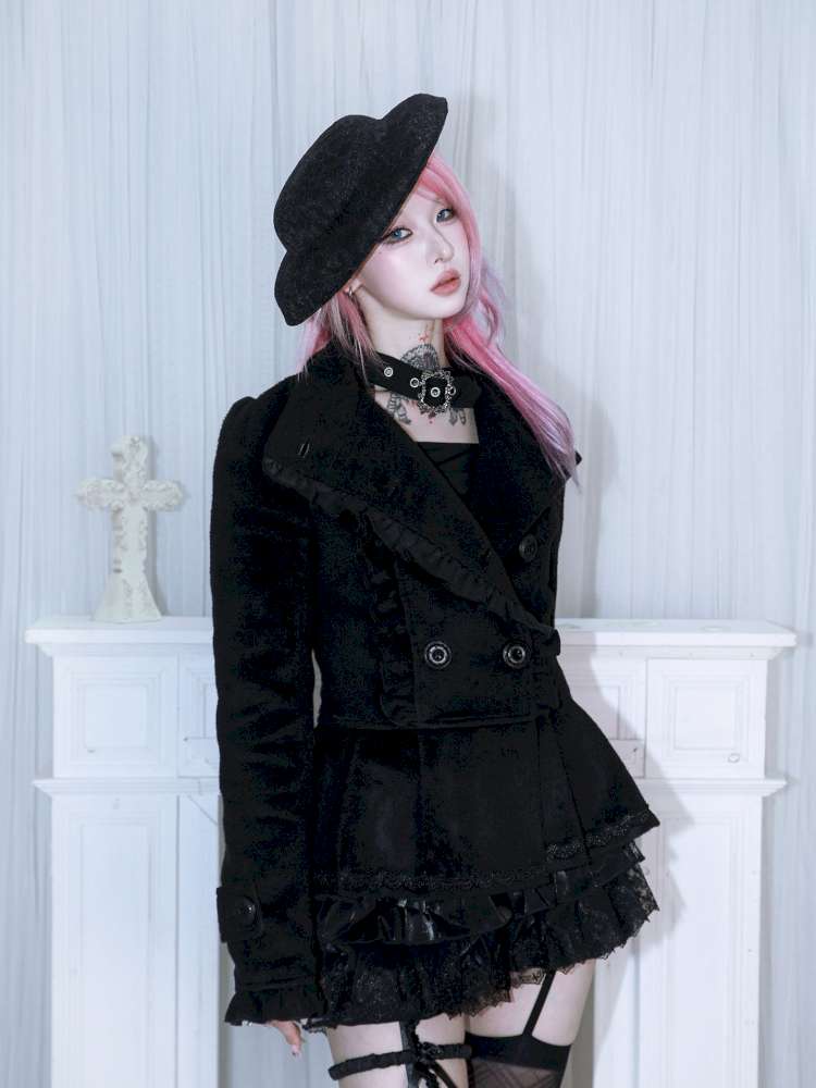 Detachable Big Bow Woolen Coat【s0000014682】