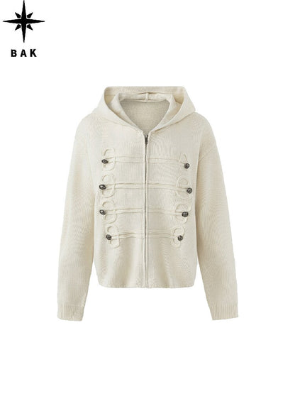 Chain Vintage Napoleon Hooded Sweater【s0000018546】