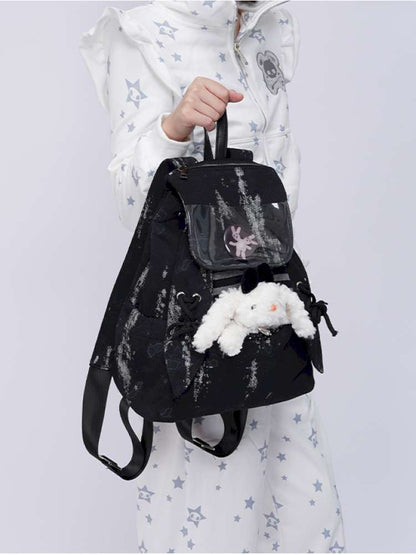 Rabbit Ears Pain Cute Backpack School Bag【s0000014617】