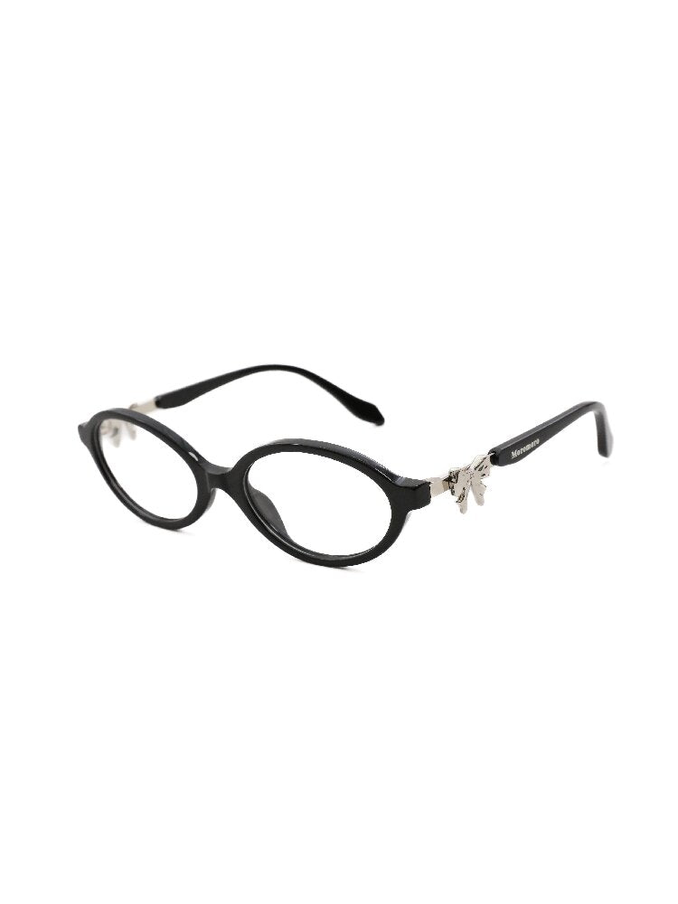 Metal Bow Round Glasses【s0000017439】