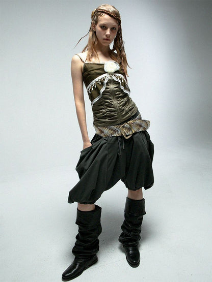 Elastic Slim Halter Blouse【s0000012210】