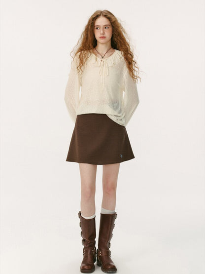 Modern Stitching Brown Mermaid Skirt【s0000015678】