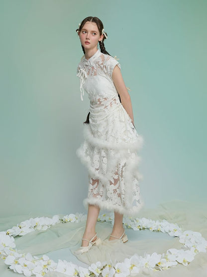 Burnt Flower Slim Temperament Set【s0000013593】