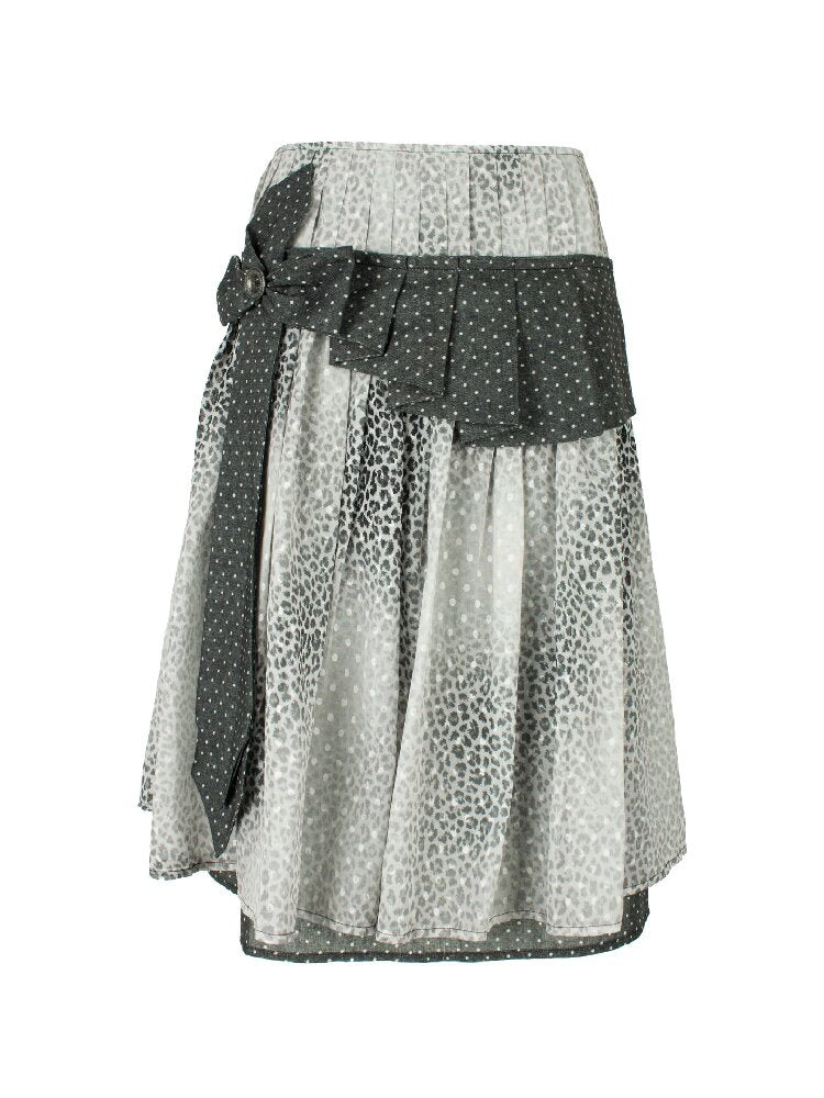 Cross Streamer Leopard Midi Skirt【s0000018088】