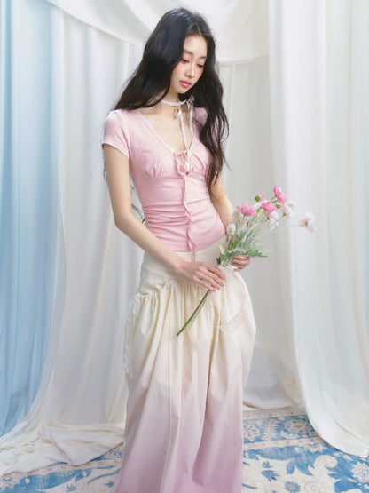 High-Waisted Half-Length Skirt【s0000012144】