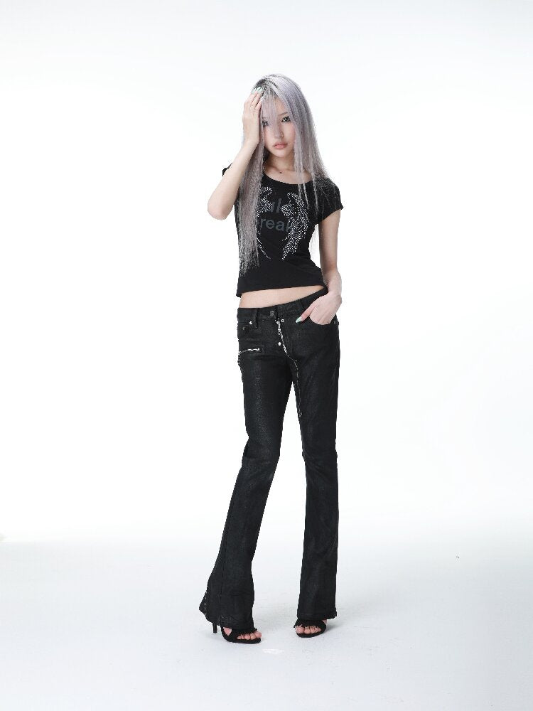 Multi-Zip Wax Deconstructed Denim【s0000017145】