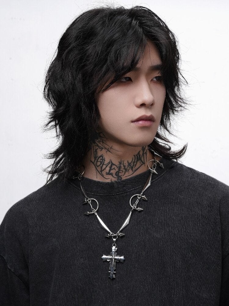 Mechanical Fragments Punk Heavy Necklace【s0000018972】