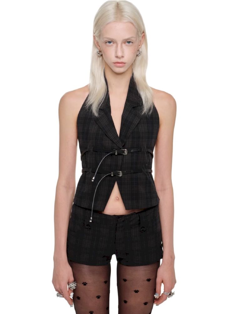 Low-waist Slim A-line Suit Shorts【s0000011618】