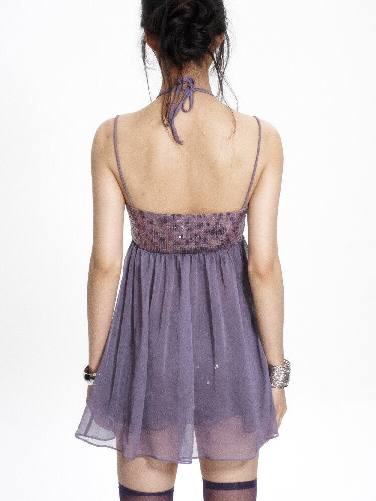 Silk Chiffon Leopard Doll Dress【s0000017667】