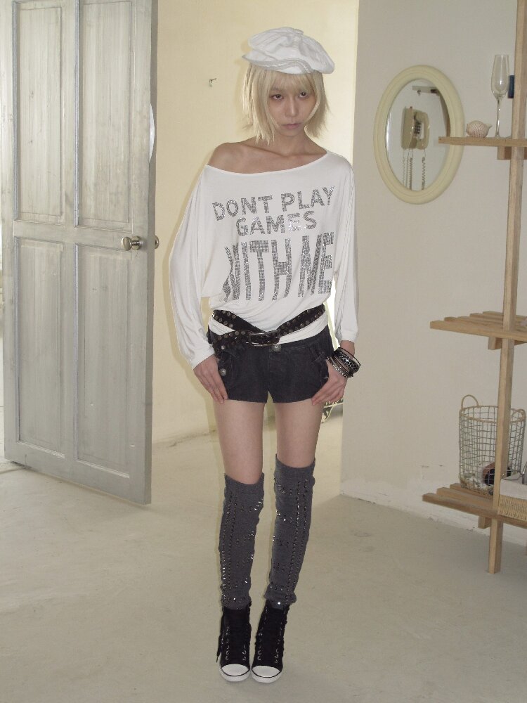 Vintage Punk Diamond Bat T Shirt【s0000016951】