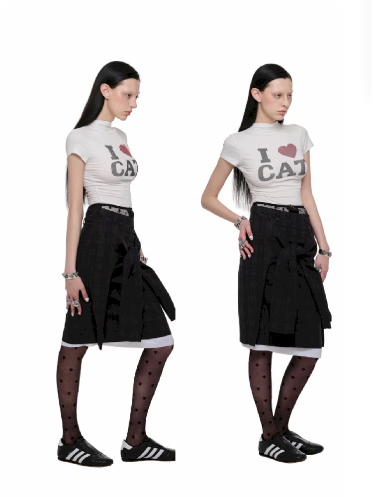 Buttonknot Suit Half-body Skirt【s0000011620】