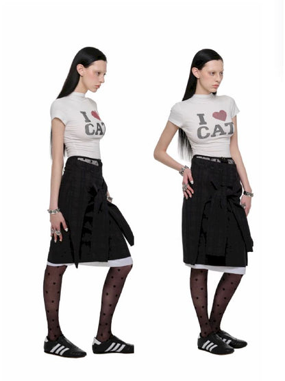 Buttonknot Suit Half-body Skirt【s0000011620】