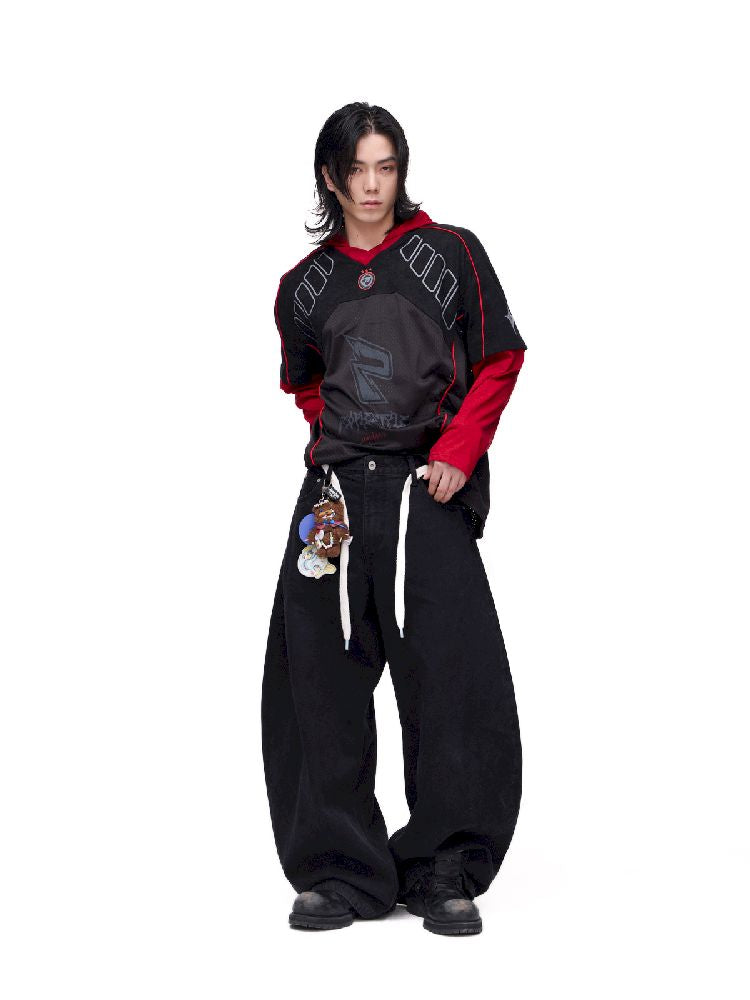 Simple Basic Washed Wide Leg Jeans【s0000011689】