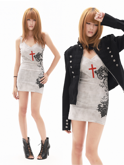 Washed Patchwork Lace Camisole【s0000018301】