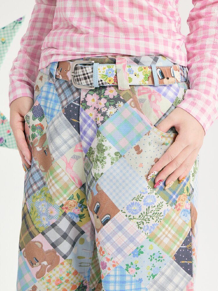 Bear Patchwork Pin Buckle Belt【s0000018729】