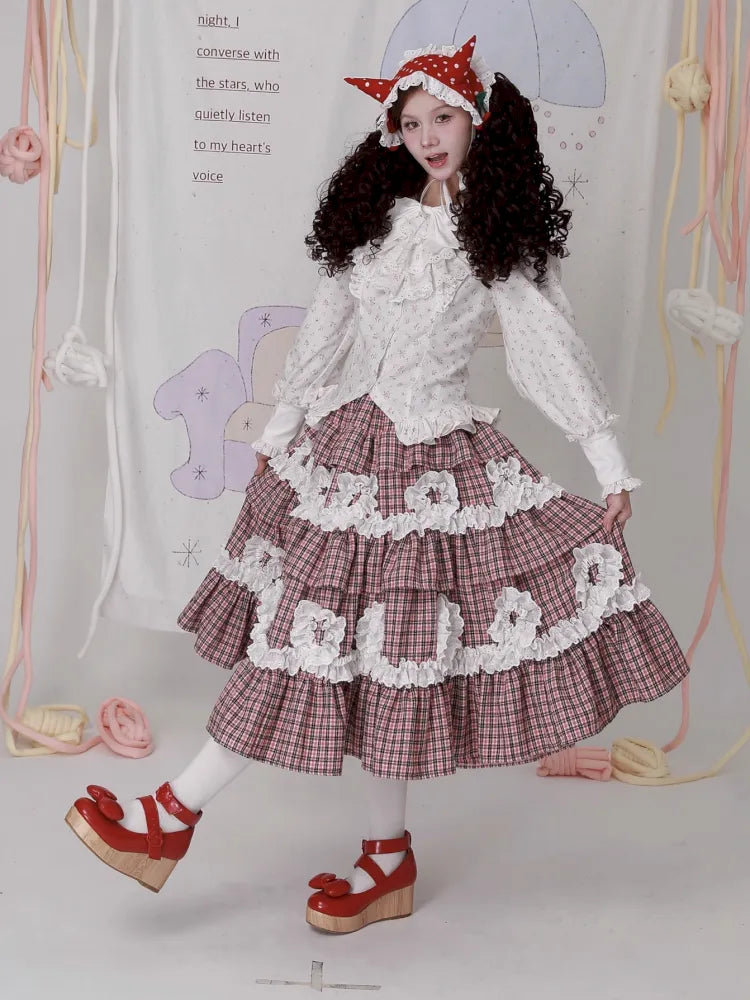 Old-fashioned Lolita cute girl skirt cake skirt【s0000014102】