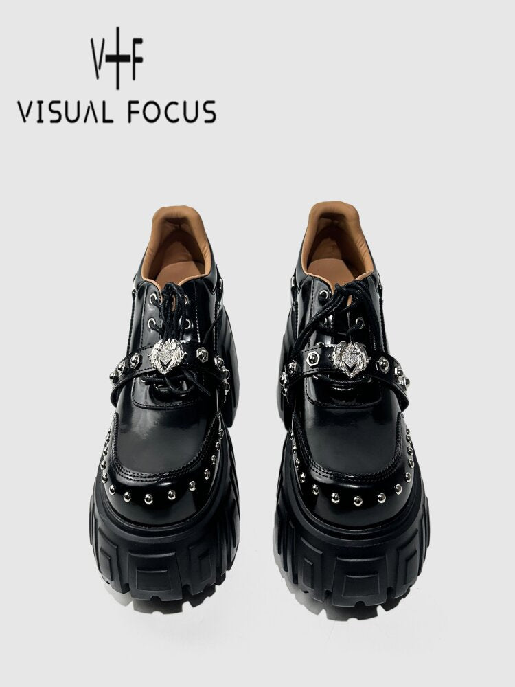 Studded Y2K Muffin Platform Shoes【s0000015714】