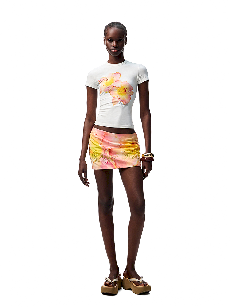 Floral Print Short Sleeve T-Shirt【s0000012398】