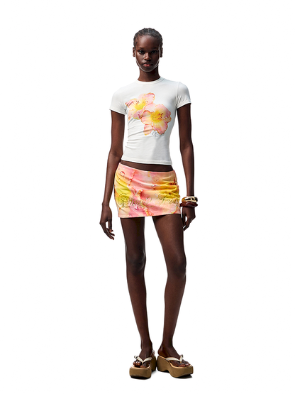 Floral Print Short Sleeve T-Shirt【s0000012398】