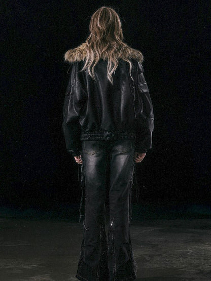 Removable FUR FLIGHT JACKET [S0000010762]