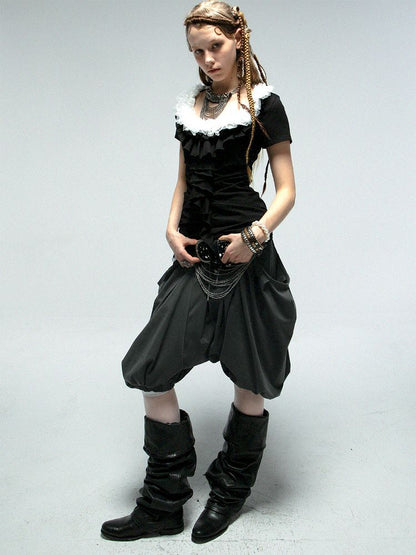 Haren Lantern Five Points Skirt Pants【s0000012209】