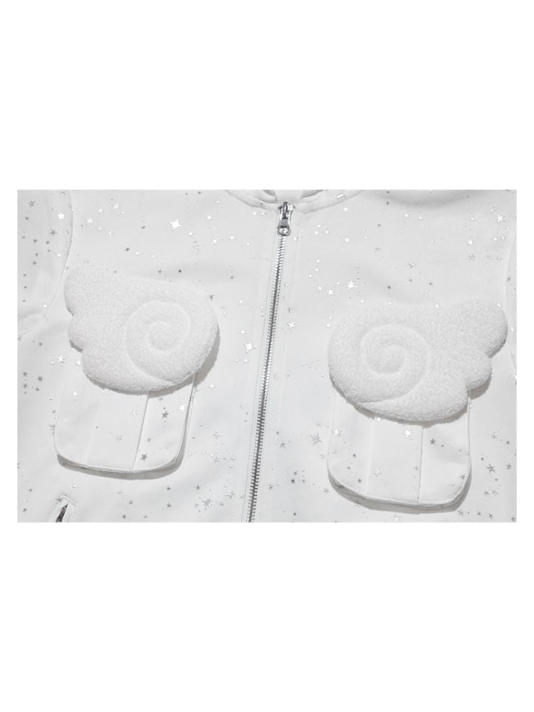 Hot Rhinestone White Vest Jacket【s0000012334】