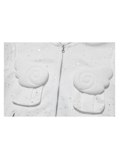 Hot Rhinestone White Vest Jacket【s0000012334】