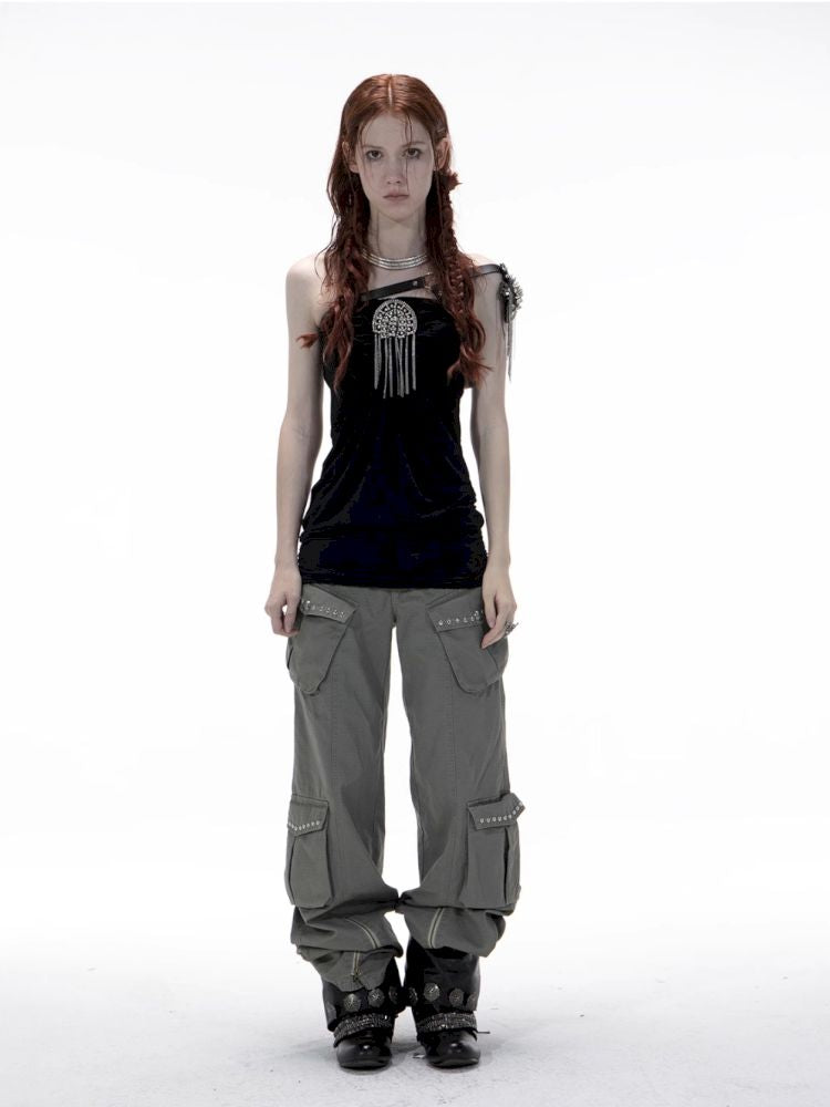 Strapless halter neck two-way vest【s0000012703】